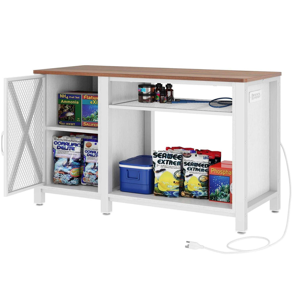 Moasis 55-75 Gallon Aquarium Stand with Power Outlets and Storage Cabinet T554