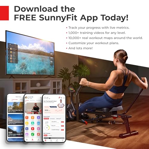 Sunny Health & Fitness Elite Water Rowing Machine T4389