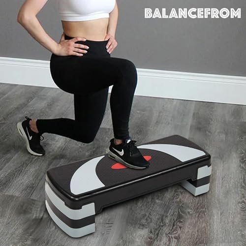 BalanceFrom Aerobic Step Platform Exercise Stepper for Home Gym Cardio & Balance Training B6436