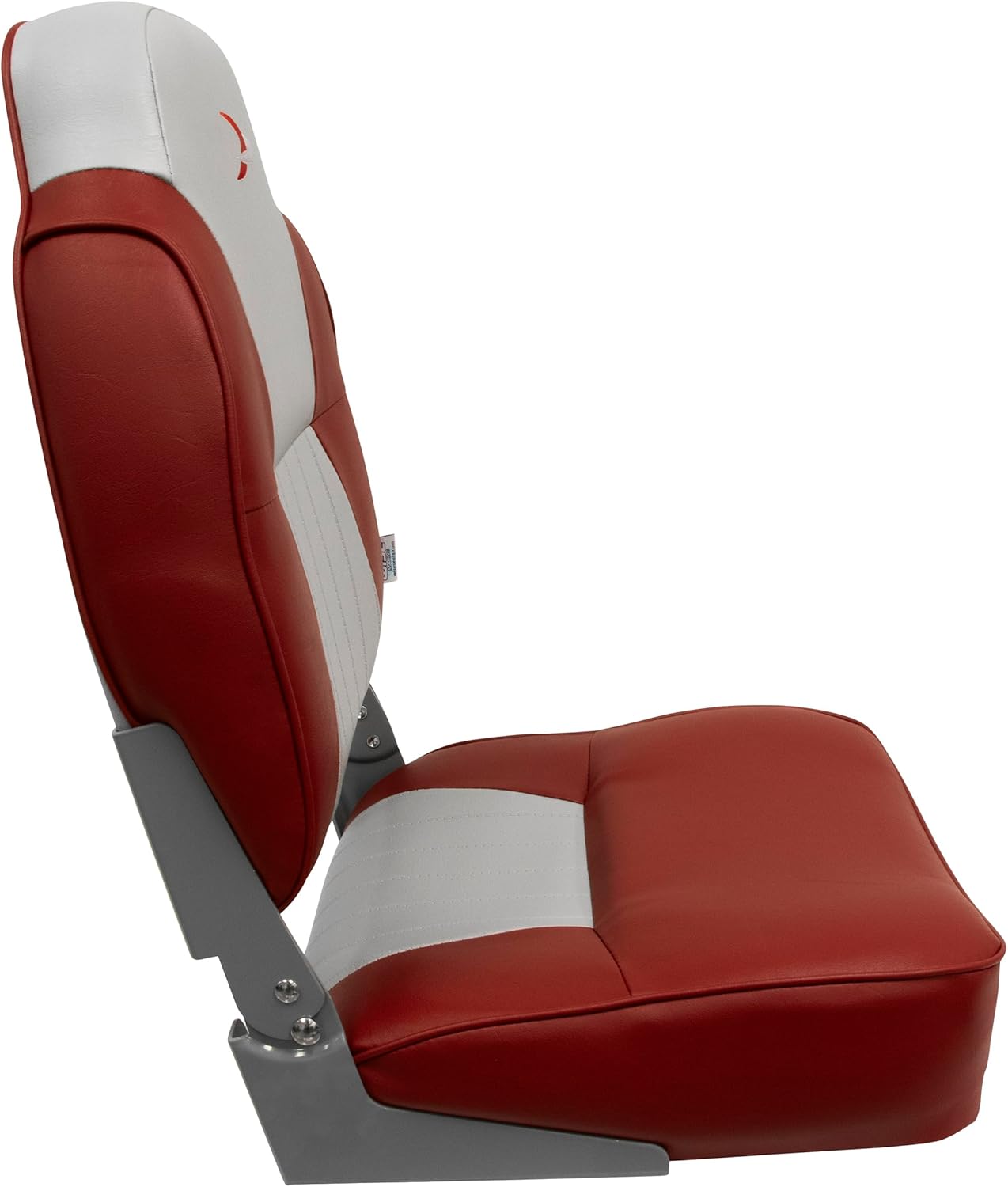 Wise 8WD640PLS-661 Lund Style High Back Boat Seat, Grey/Red Y4331