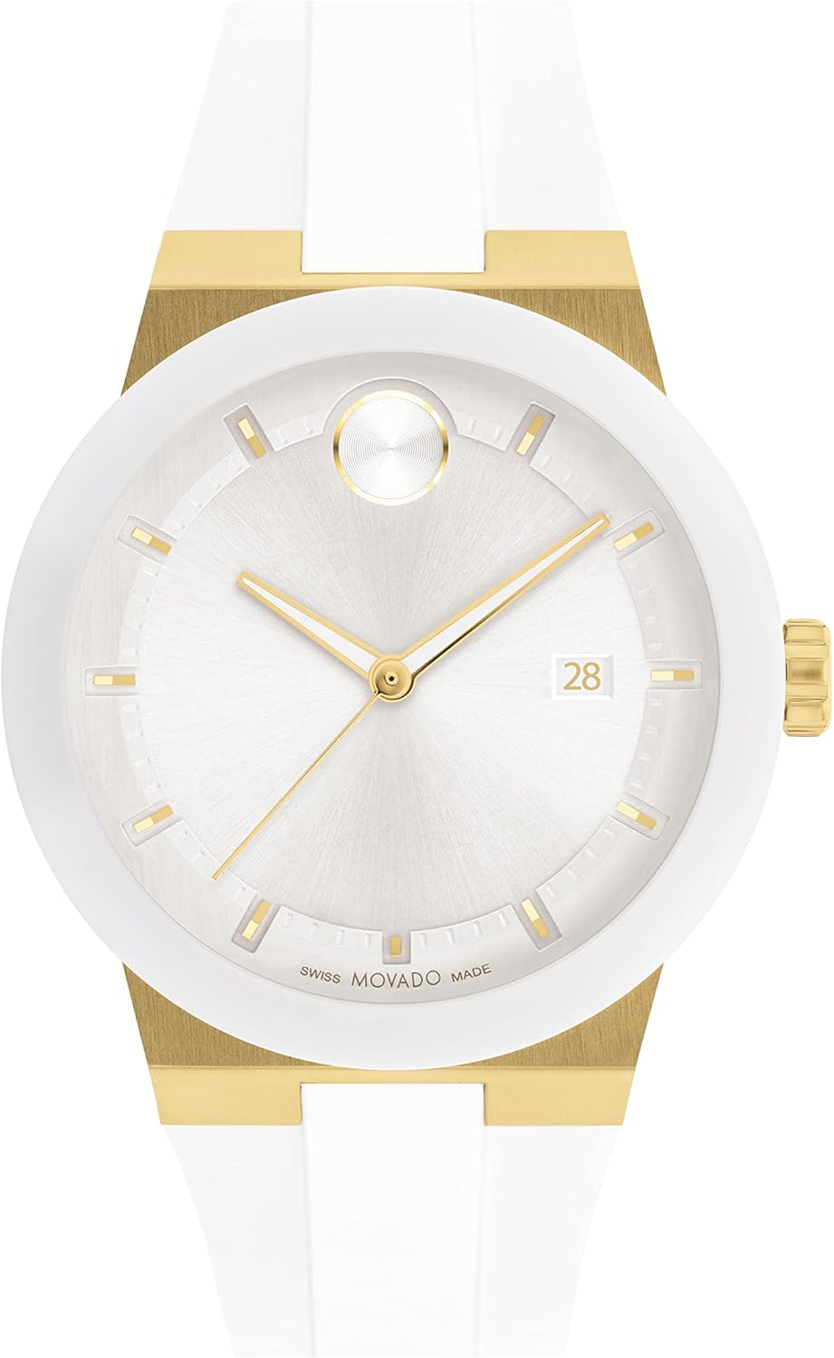 Movado Bold Fusion Men's Watch - Swiss Quartz 3H Movement, Silicone Strap - 5 ATM Water Resistance - Luxury Fashion Timepiece for Him - 42.30mm