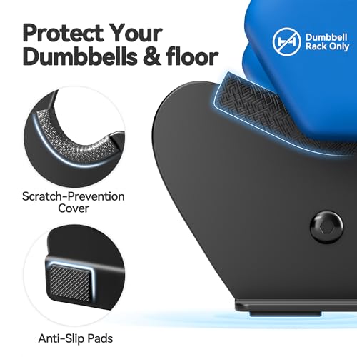 Dumbbell Rack Stand with Protective Edge Rubber Covers for Home Gym P303197