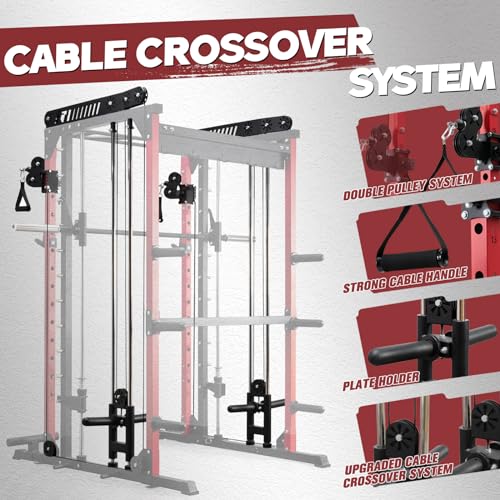RitFit M1 & M1 Pro Smith Machine with Cable Crossover System for Home Gym Y659852