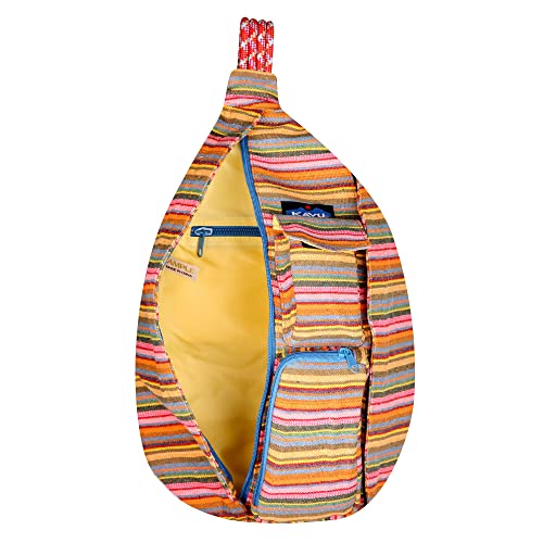 KAVU Interwoven Rope Bag Sling Crossbody Backpack - Aloha Stripe J5821