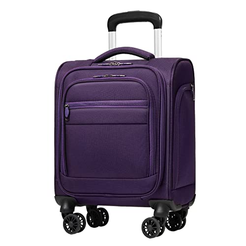 Coolife Underseat Carry On Luggage Softside Spinner Suitcase S899097