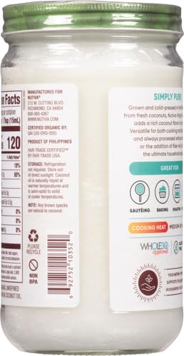 Nutiva Organic Virgin Coconut Oil, 23 Ounce (Pack of 2) L629