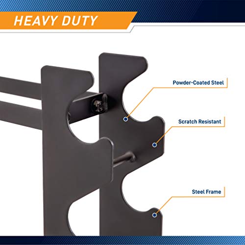 Marcy Weight Storage Organizer Rack for Dumbbells, Kettlebells & Plates W39798