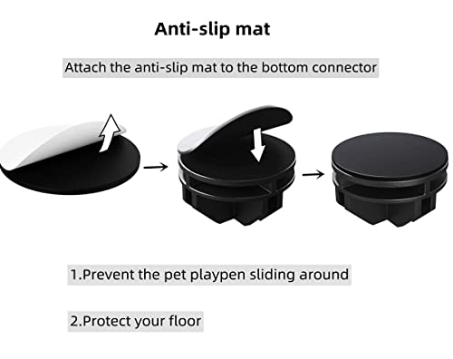Puppy Playpen Portable Small Animals Pet Yard Fence for Guinea Pigs, Bunny, Ferrets O60503