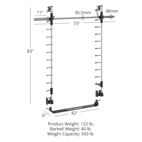 Titan Fitness X-3 Series 90" Smith Machine Power Rack Attachment A76676