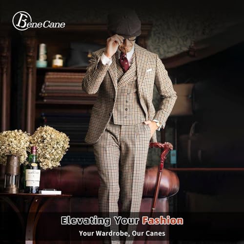 BeneCane Handmade Wooden Walking Cane with Detachable Eagle Handle D619245