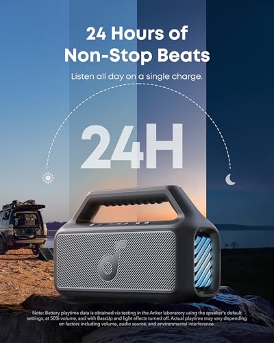 soundcore Boom 2 By Anker Outdoor Speaker, 80W, IPX7 Waterproof T558