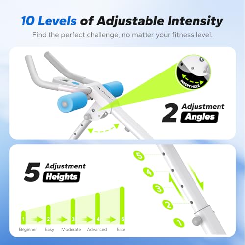 MERACH Ab Machine, Adjustable Ab Trainer for Home Gym O439978