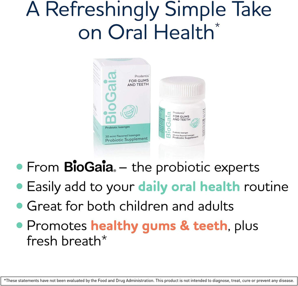 BioGaia Prodentis 3-Pack Mint Dental Probiotics Lozenges M971