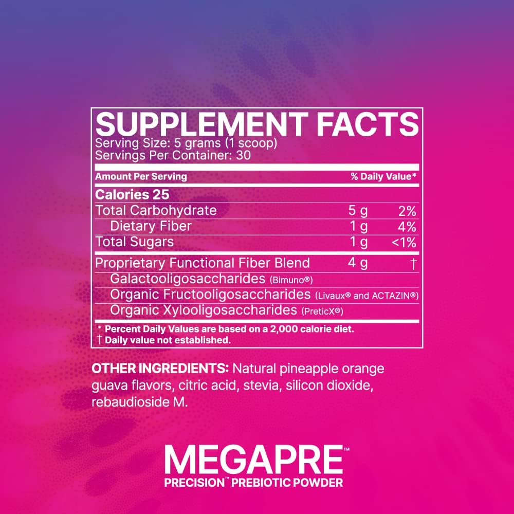 Microbiome Labs MegaSporeBiotic 60 Capsules + MegaPre 5.5 oz Powder Probiotic Prebiotic Bundle U23812
