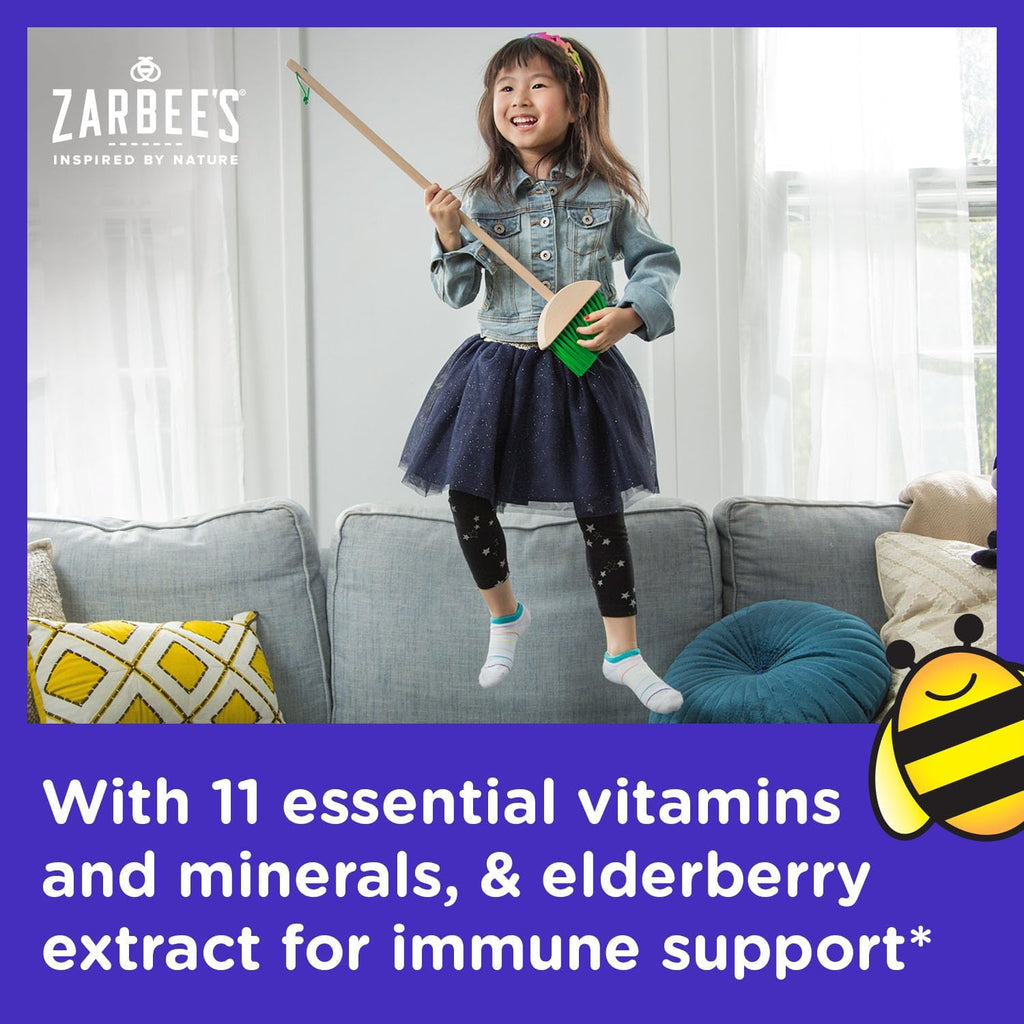 Zarbee's Complete Kids Multivitamin Gummies with Immune Support, 70 Count A152