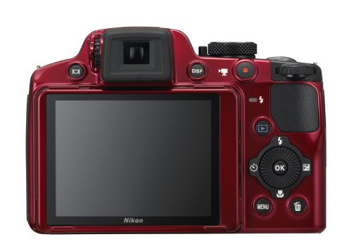 Nikon COOLPIX P510 16.1 MP Digital Camera with 42x Zoom NIKKOR Lens (Red) A2397