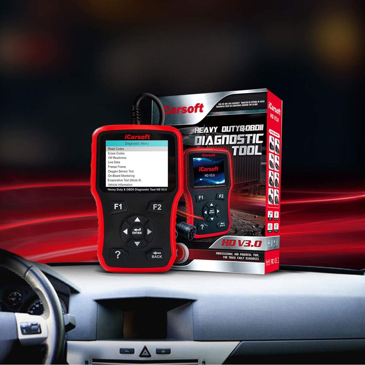 iCarsoft HD V3.0 Heavy Duty Diesel Truck Diagnostic Scanner Tool I685