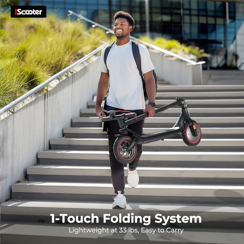 iScooter Electric Scooter for Adults, Long Range Commuting with Cruise Control F733591