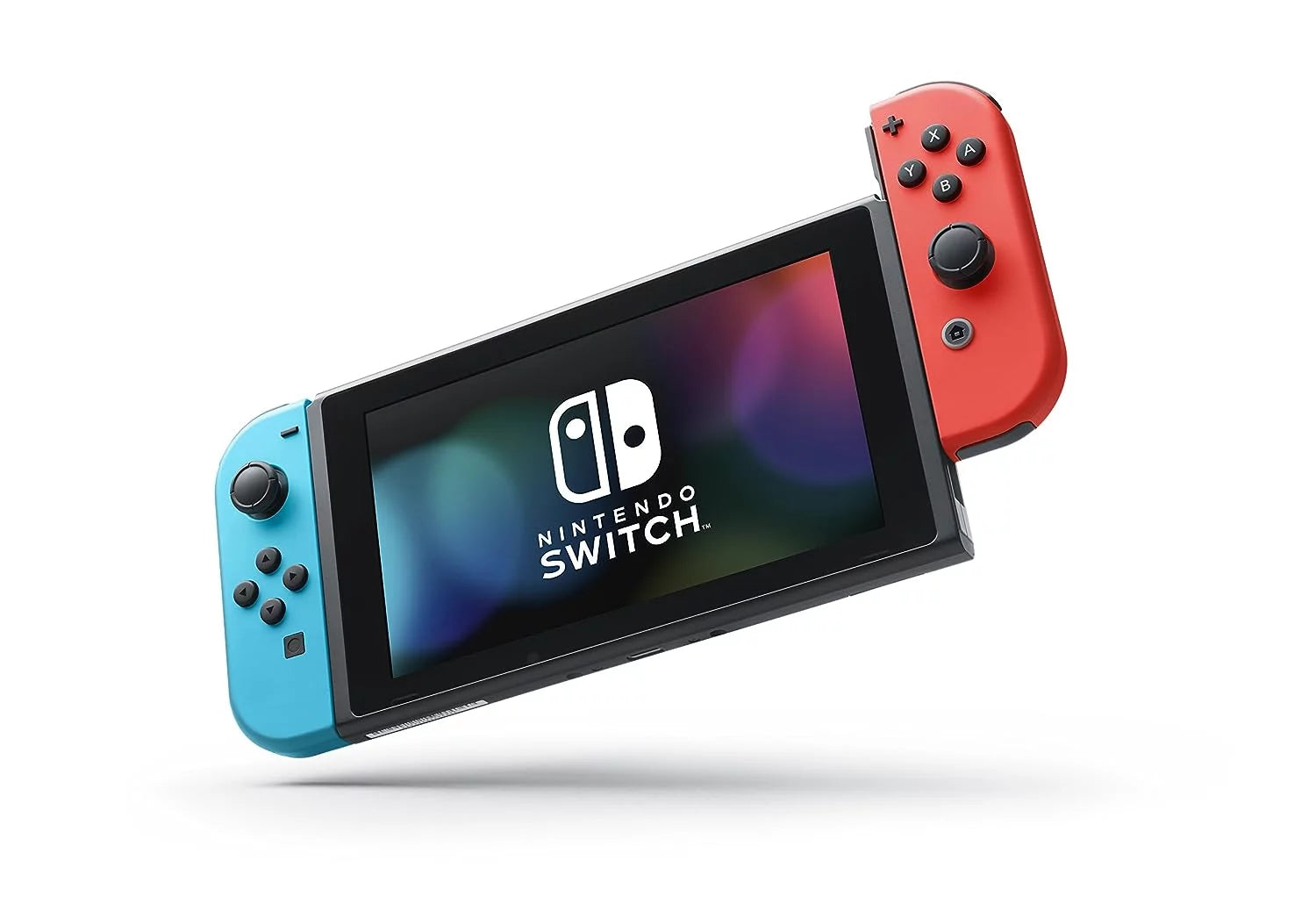 Nintendo Switch with Neon Blue & Red Joy-Con and Mario Kart 8 Deluxe R603621