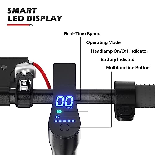 MoNiBloom E-Scooter Electric Folding Scooter with LED Display and Bluetooth APP E53743