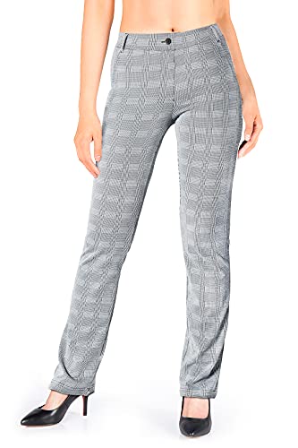 Yogipace Women's Straight Leg Yoga Dress Pants with Belt Loops H62689