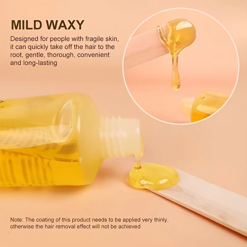 Body Sugar Wax Set Gentle Hair Removal, No Strips, No Heat, Water Soluble, 75g D505