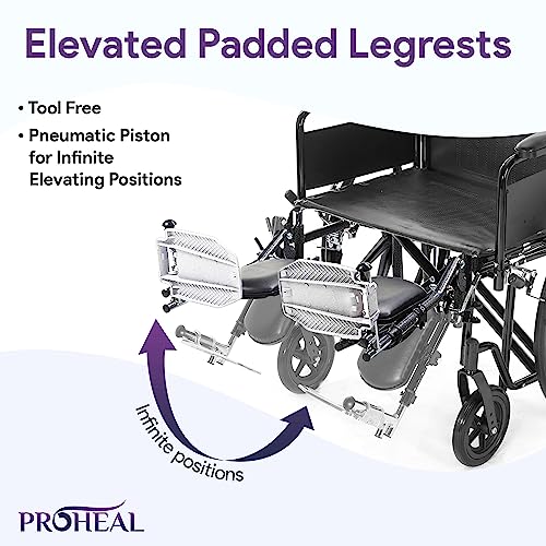 K7 Heavy Duty Bariatric Wheelchair for Adults, 700LB Capacity, Black M354875
