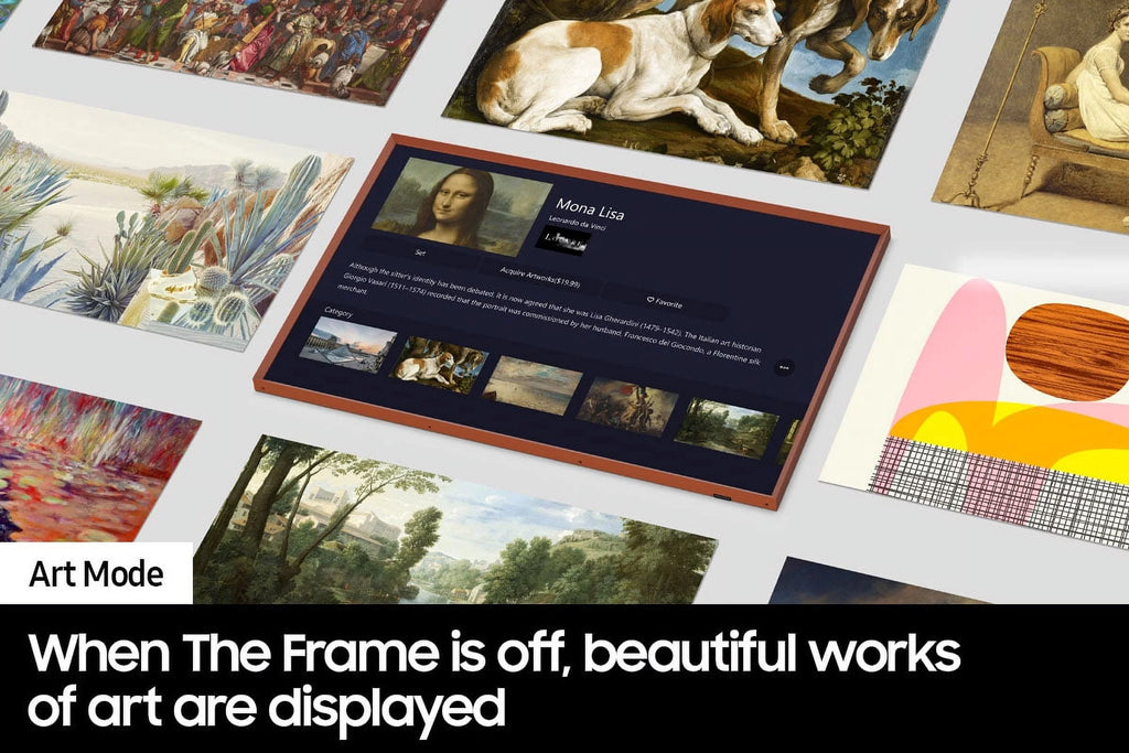 SAMSUNG 85-Inch Class QLED 4K The Frame Smart TV with Customizable Bezel, Modern Beige D37786