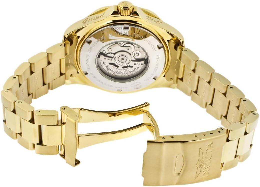 Invicta Men's Grand Diver Automatic Gold Ion-Plated Stainless Steel Watch C77144