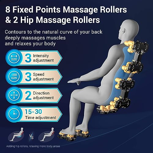 Full Body Zero Gravity Shiatsu Massage Chair with Heat, Black B29247
