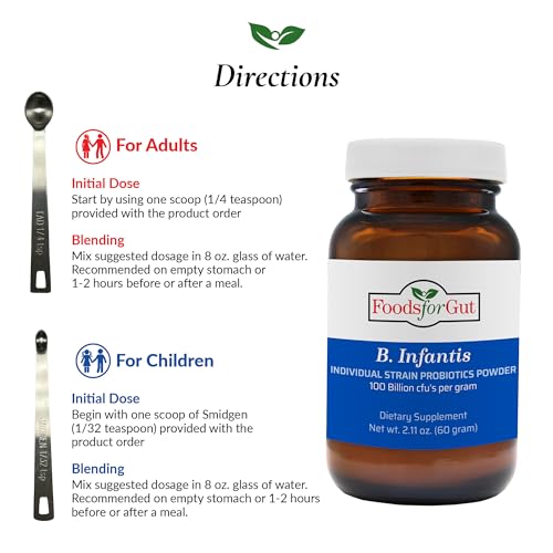 Bifidobacterium Infantis Probiotic Powder 100 Billion CFU, 60 Grams N7393