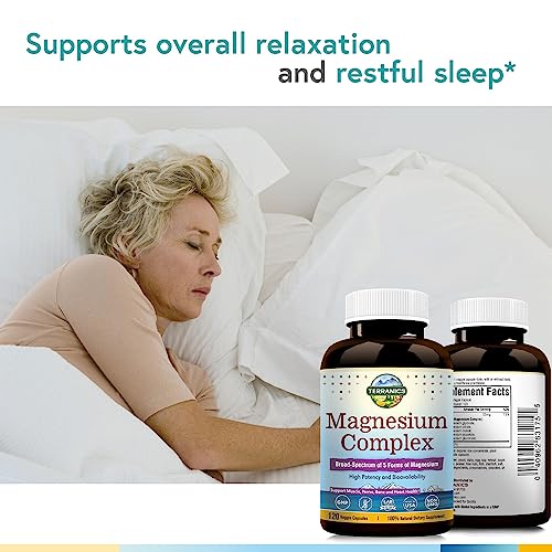 Terranics 5-in-1 Magnesium Complex 500mg, 240 Vegan Capsules C46165