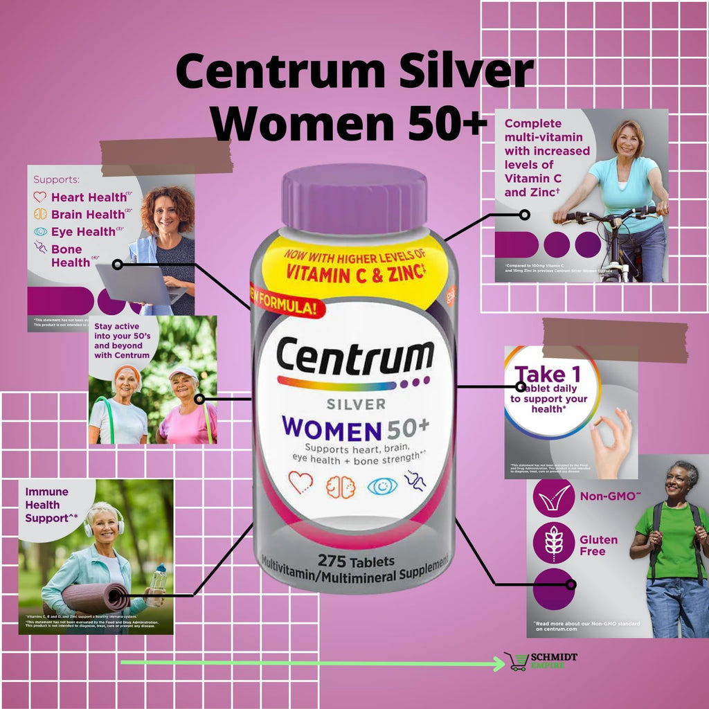 Centrum Silver Women 50+ Multivitamin, 275 Tablets Q395313