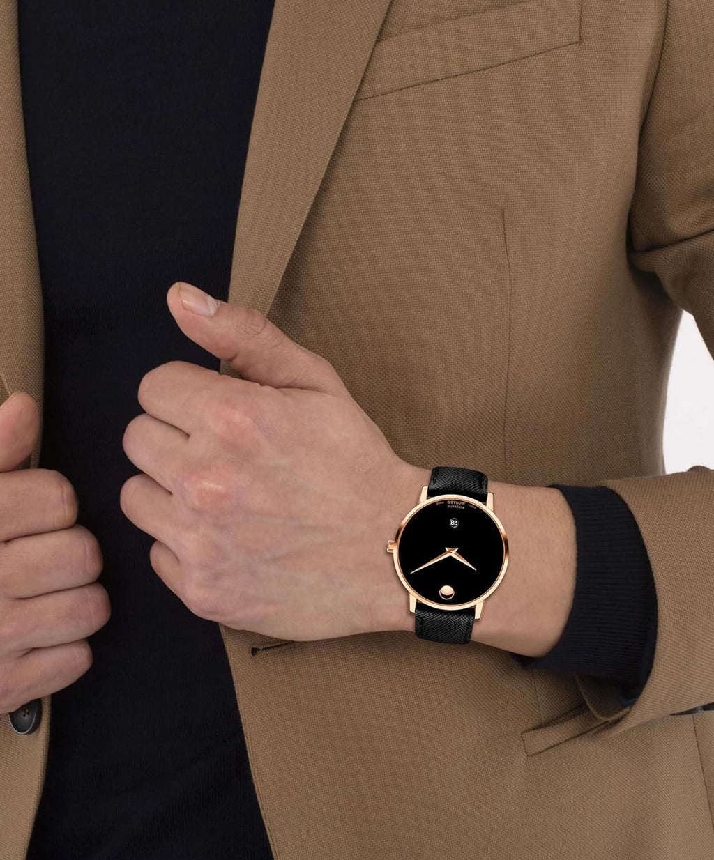 Movado Museum Classic Men's Watch - Swiss Automatic, 40mm, Calfskin Strap G269