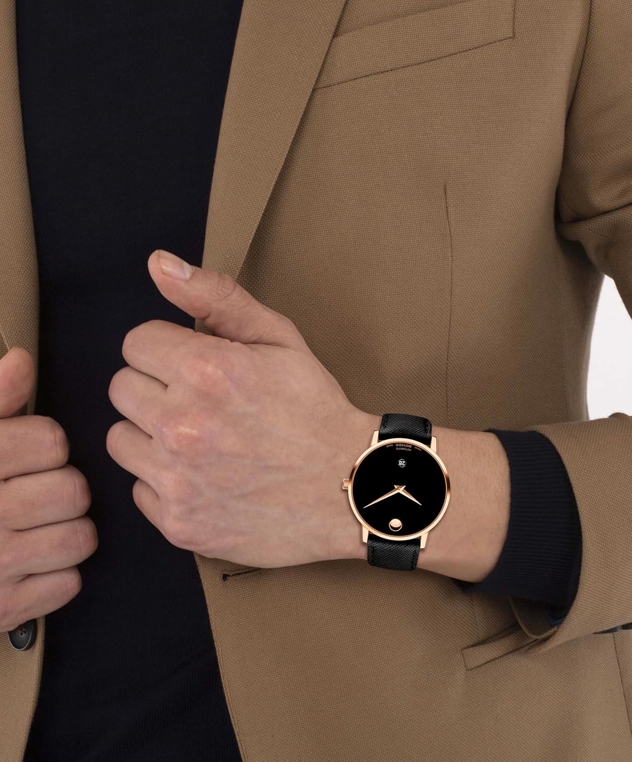 Movado Museum Classic Men's Watch - Swiss Automatic, 40mm, Calfskin Strap G269