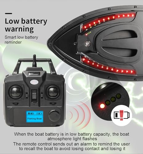 RC Bait Boat 500M GPS Dual Motor Fish Finder with Night Light O7412