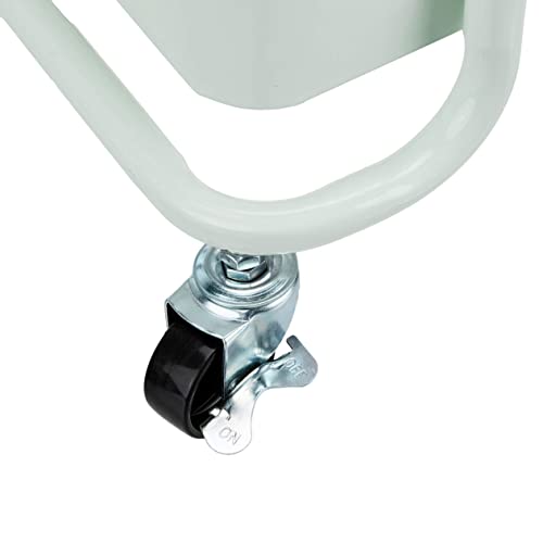 Amazon Basics 3-Tier Rolling Utility Cart with Lockable Wheels, White I730073