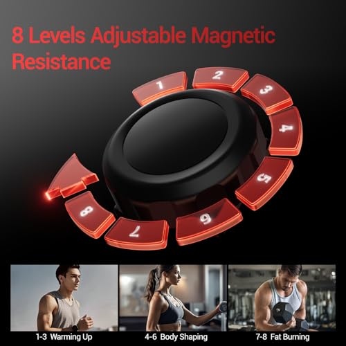 CURSOR FITNESS Elliptical Machine for Home, 8 Resistance Levels, LCD Monitor A812