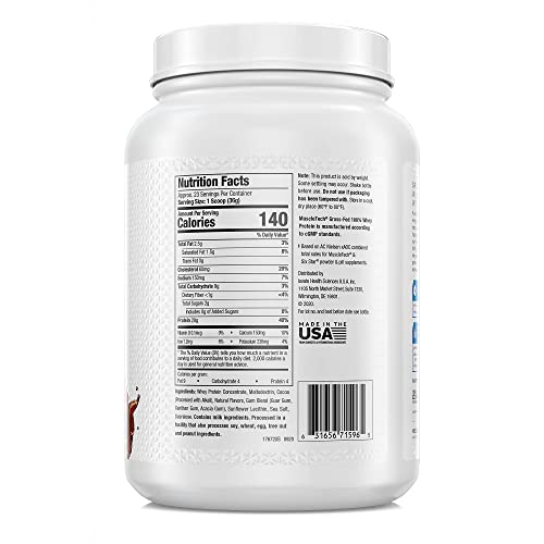MuscleTech Grass Fed Whey Protein Powder, Triple Chocolate & Vanilla, 1.8 lbs Each S1373
