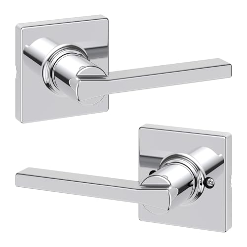 Kwikset Casey Interior Privacy Door Handle with Lock 10 Pack, Matte Black G103018