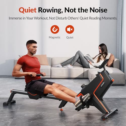 Magnetic Rowing Machine for Home, 16 Levels Resistance, 350 LB Capacity Q832