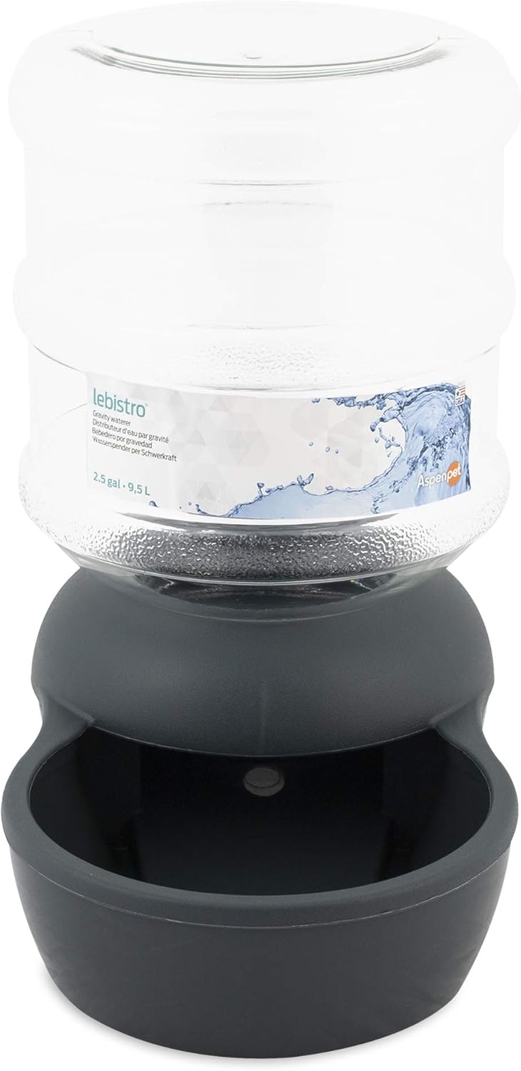 Petmate Aspen Pet Lebistro Gravity Waterer 2.5 Gallon P418