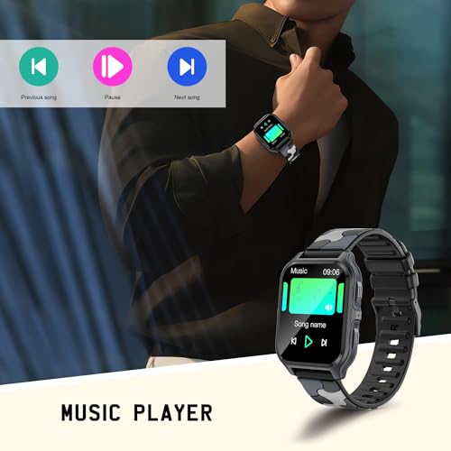 Smart Watch with Bluetooth Call, 1.83" Touch Screen, Fitness Tracker for Men Women W4275