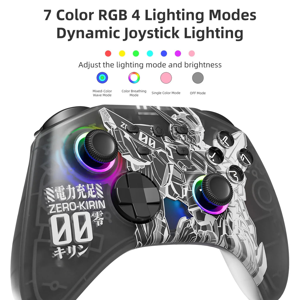 ASUS ROG Ally 512GB Gaming Handheld 7-inch 120Hz FHD with AMD Ryzen Z1, Mytrix Zero-Kirin Wireless Pro Controller Bundle F87548