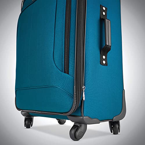 American Tourister Pop Max Softside Luggage 3-Piece Set with Spinner Wheels, Purple R70056