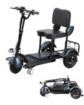Folding Mobility Scooter Lightweight Mobility Scooters for Seniors,Small Electric Portable Mobility Scooters Handicap Scooters for Adults,20 Miles Long 3 Wheel Mobility Scooter (Black)