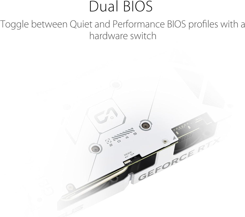 ASUS Dual GeForce RTX 4070 Super EVO White OC Edition 12GB GDDR6X B5076