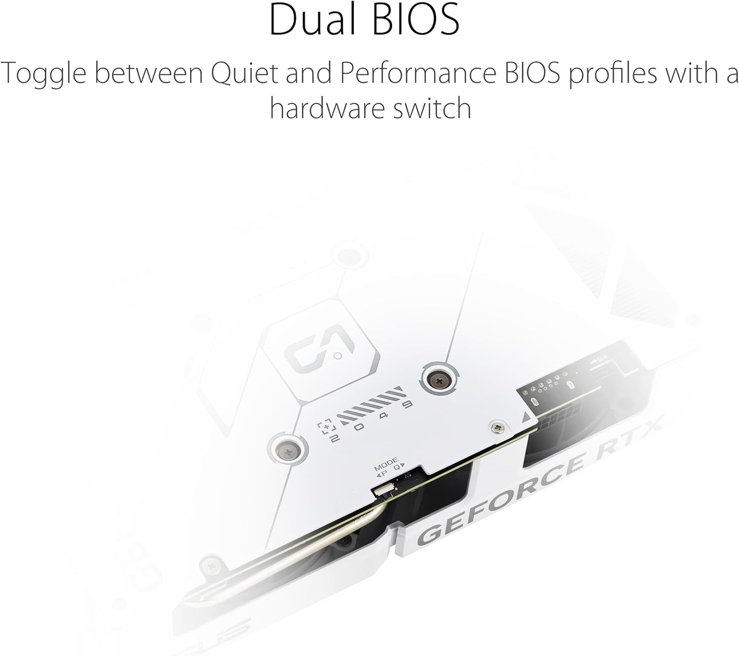 ASUS Dual GeForce RTX 4070 Super EVO White OC Edition 12GB GDDR6X B5076
