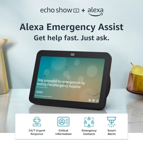 Echo Show 8 Smart Display with Alexa, Charcoal Q621