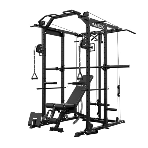 Mikolo Power Cage with Cable Crossover and LAT Pull Down System, 1500LBS I14340